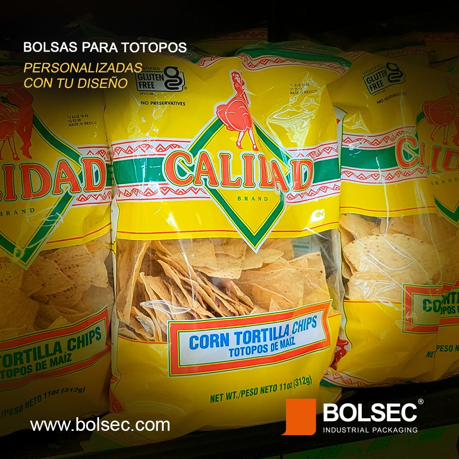 fabricante de bolsas para totopos con impresion personalizada