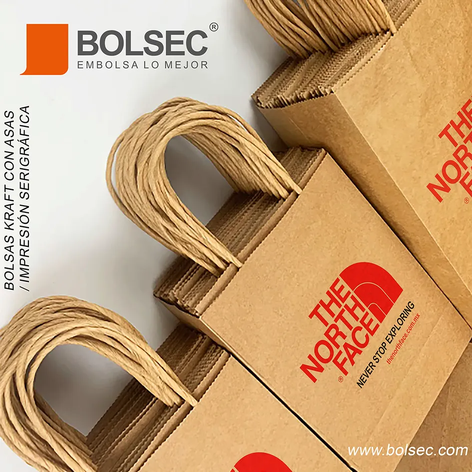 fabrica de bolsas de papel kraft impresas personalizadas